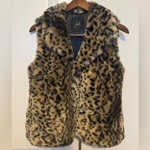 Jack Animal Print Faux Fur Vest